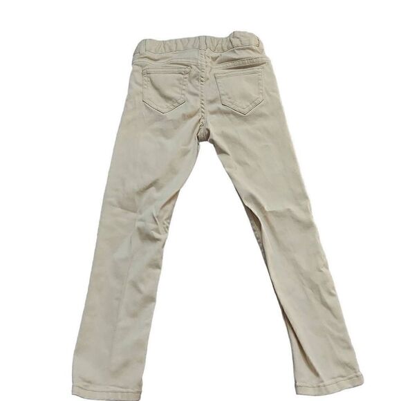 H&M Girls Size 4/5 Ivory Slim Fit Pants - Picture 2 of 5